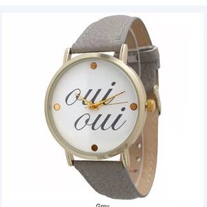 Beige Leather Strap Watch Genuine Leather Olma Pratt